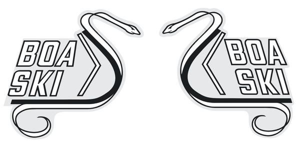 1971 Baby Boa-Ski Hood Decals (5.5" h)