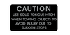 1970-74 Arctic Cat Caution Solid Hitch Decal