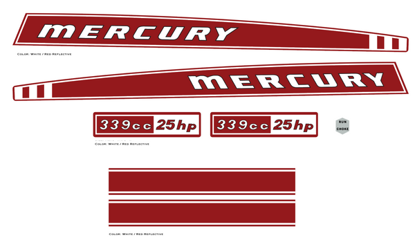 1971 Mercury 339cc Decal Kit