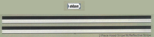1972 Ski Doo Elan (Yellow Sled) Hood Decals