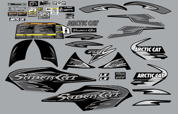 2006 Arctic cat Saber Cat Decal Kit