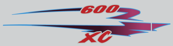 1998 Polaris 600 XC Right Side Hood Decals