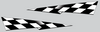 1998 Polaris 600 XC Checkered Hood Decals