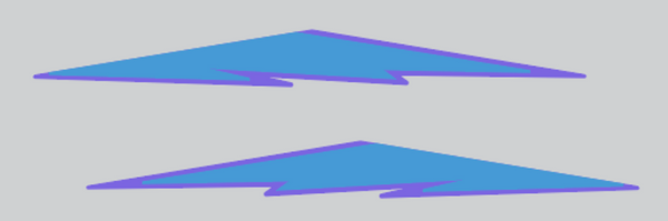 1998 Polaris 600 XC Nose Stripe Tip Hood Decals