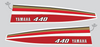 1977 Yamaha Exciter 440 Hood Decals