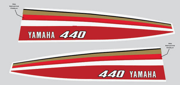 1977 Yamaha Exciter 440 Hood Decals
