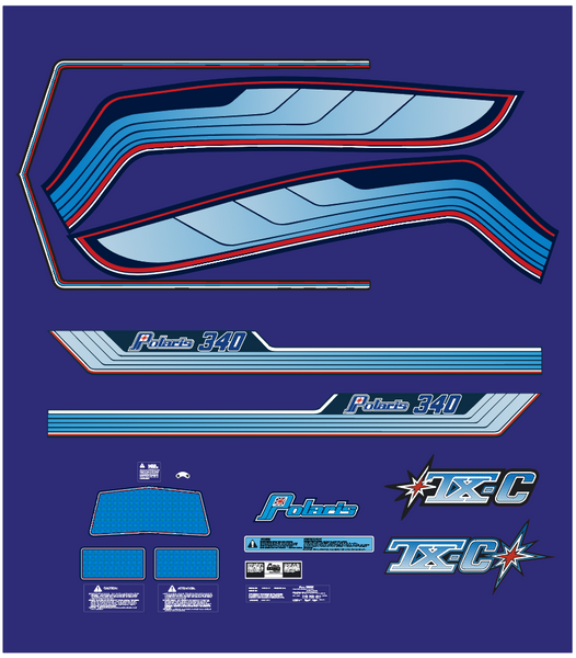 Polaris 1980 340 TX-C Decal Kit