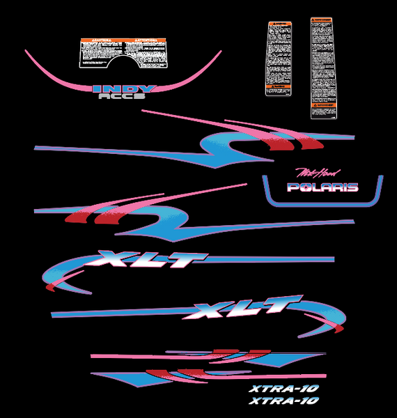 1997 Polaris XLT Indy Decal Kit