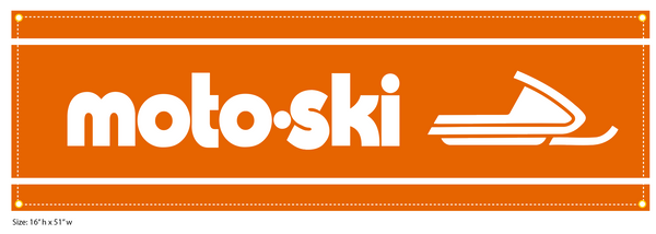 Moto-Ski Vintage Banner