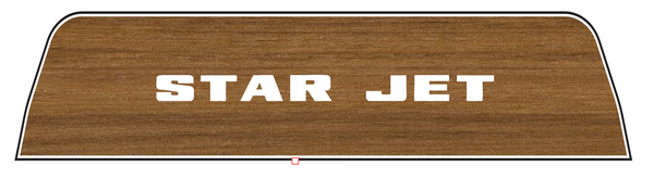 1971 Sno Jet Star Jet Deluxe Rear Trunk Decal