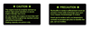 1987 Arctic Cat Cougar Caution Decals