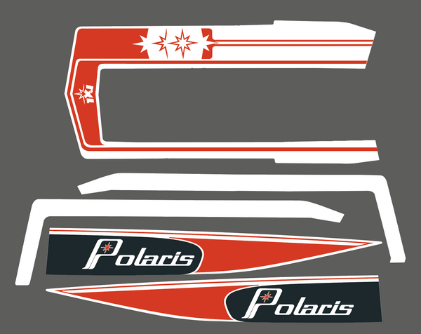 Polaris 1978 RXL 440 Snowmobile Hood Decal Set