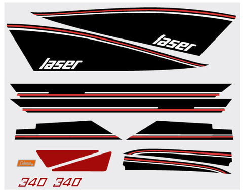 1976 Skiroule Laser Hood / Tunnel Decals