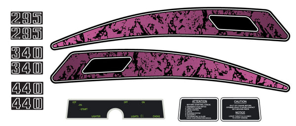 1974 Arctic Cat Cheetah / Panther Hood Decals
