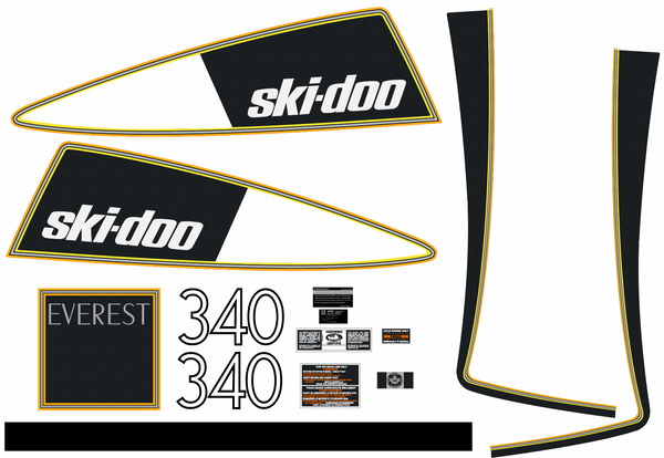 1976 Ski Doo Everest 340 Decal Kit