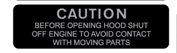 Arctic Cat CAUTION BEFORE OPENING Decal