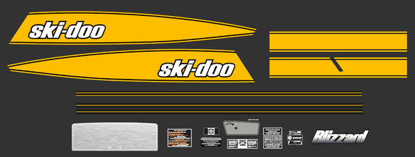 1982 Ski Doo Blizzard Decal Kit
