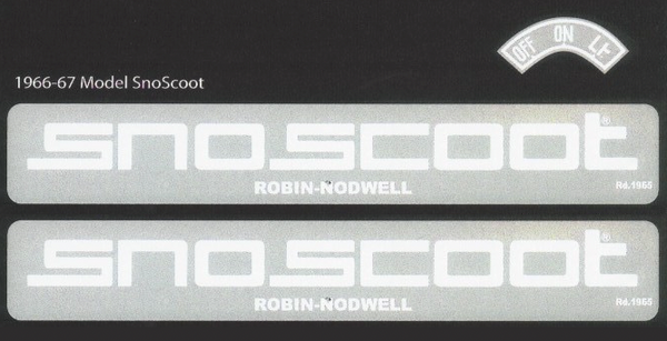 1966-67 SnoScoot Decal Kit