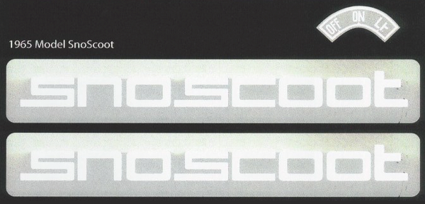 1965 SnoScoot Decal Kit