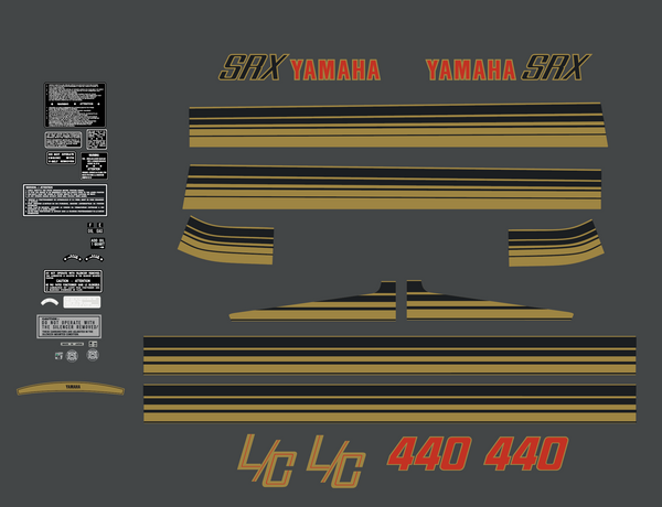 1980 Yamaha SRX 440 Decal Kit