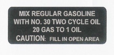 Arctic Cat MIX REG GASOLINE Decal