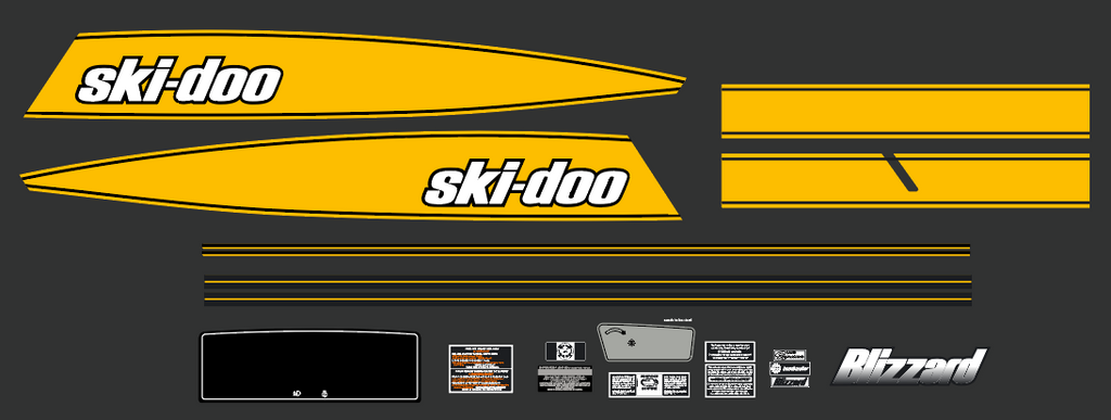 1982 Ski Doo Blizzard Decal Kit – The Sled Printer