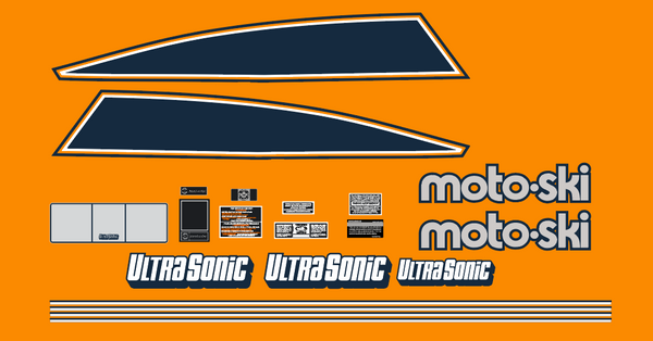1980 Moto Ski Ultra Sonic Decal Kit