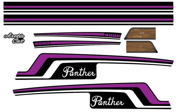 1977 Arctic Cat Panther Decals