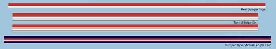 1977 Polaris TX Tunnel & Bumper Stripe Decals