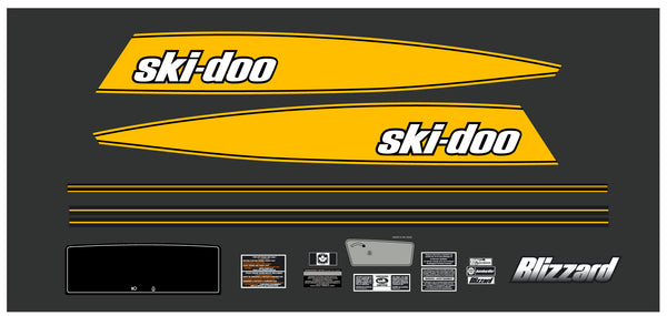 1982 Ski Doo Blizzard Decal Kit