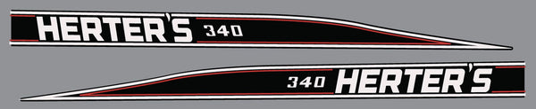 1974 Herter's Nitro G 340 Hood Decals