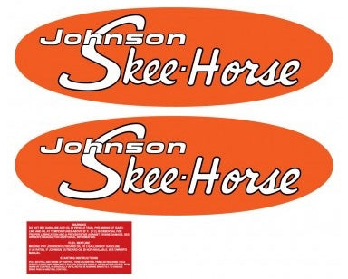 1967 Johnson Skee-Horse Decal Set