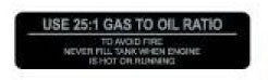 1972 Arctic Cat Kitty Cat Fuel Mixture Decal