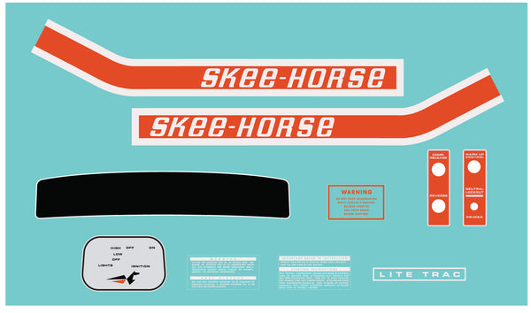1969 Skee-Horse Lite Trac Decal Kit