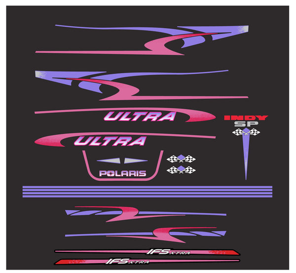 1996 Polaris Indy SP Ultra Decal Kit