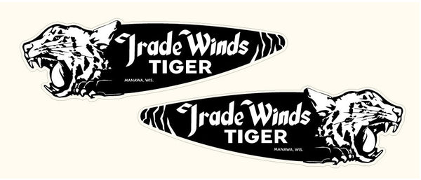 Trade Winds Tiger Snowmobile Side Hood Decals
