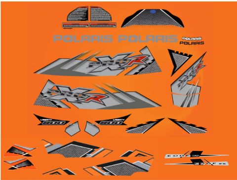 2004 Polaris PRO XR 800 Decal Kit - Dome Coated