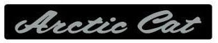 1970-74 Arctic Cat Front Hood Script Chrome