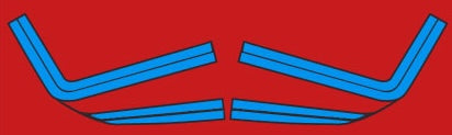 1992 Polaris 440 XCR Nose Cone Hood Decals