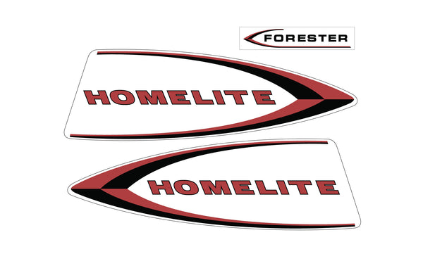 Forester Homelite Snowmobile Hood Decals