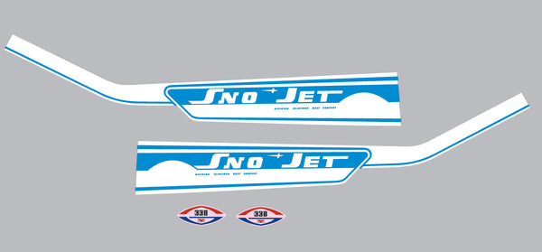 1971 Sno Jet Star Jet 338 Deluxe Hood Decals