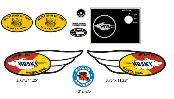 1971 Herthers Husky Decal Set