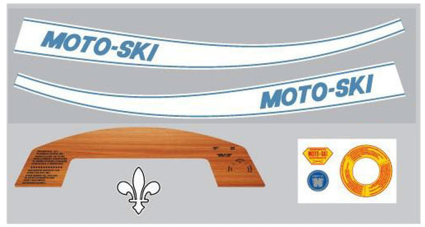 1970 Moto-Ski Grand Prix White Hood Set
