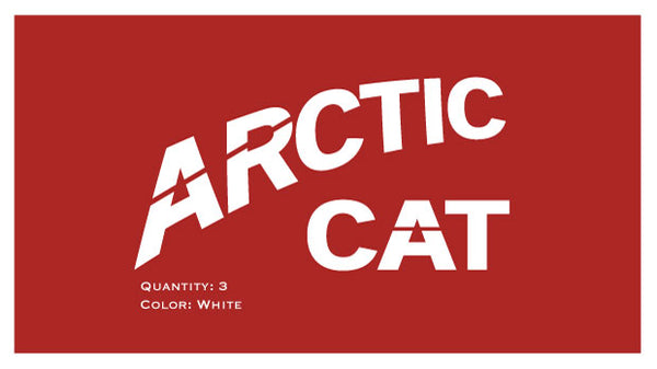 1963 Arctic Cat 100 Hood Decals