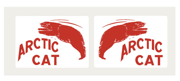 1964 Arctic Cat Hood Decals