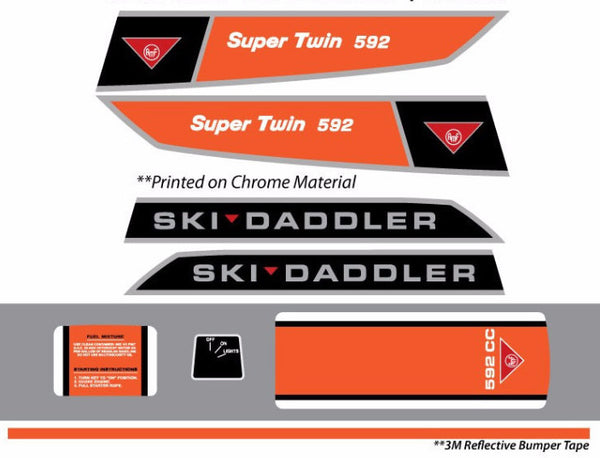 1968 AMF-Ski-Daddler Decal Set