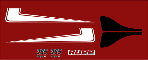 1971 RUPP 295 Magnum Snowmobile Hood Decals
