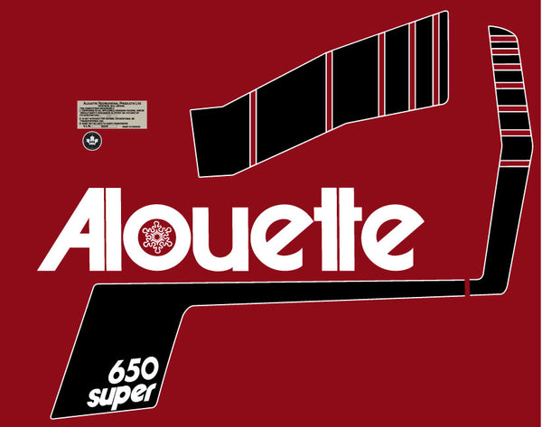 1973 Alouette Super 650 Decals