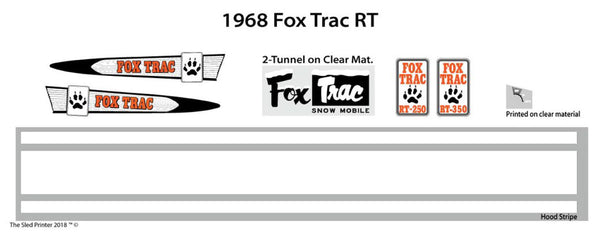1968 Fox Trac RT Decal Set