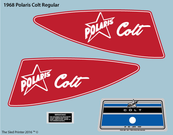 1968 Polaris Colt Decal Set